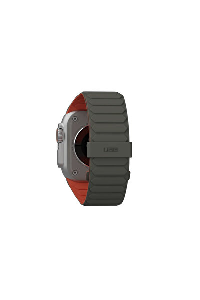 NO BRAND Curea magnetică pentru Apple Watch 46 / 45 / 44 mm, din silicon, rev...
