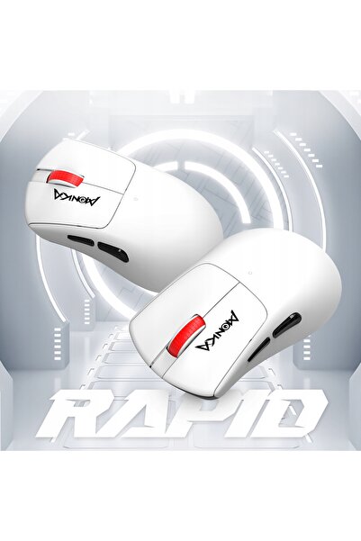MONKA Mouse wireless optic RAPID 12000dpi 2.4 GHz + Bluetooth alb