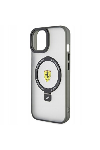 Ferrari FEHMP15SUSCAH iPhone 15 6.1 " carcasă rigidă transparentă cu suport i...