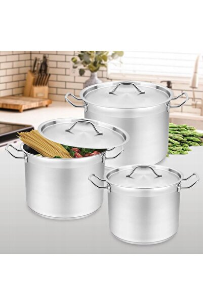 Maestro Set 3 oale cu capace de 12L, 15L, 18L MR3518