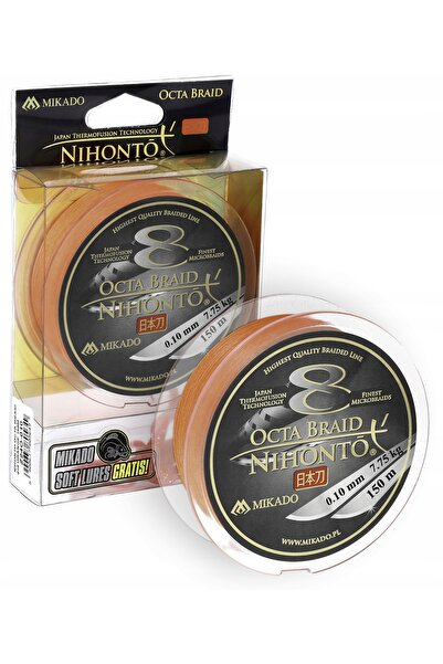Mikado PLECIONKA NIHONTO OCTA BRAID 150 m PORTOCALIU 0,35 mm