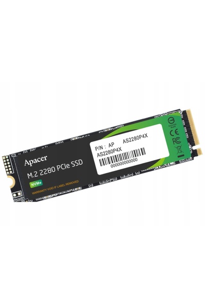 NO BRAND Apacer AS2280P4X 1TB M.2 2280 PCIe NVMe Gen3 x4 (2100/1700 MB/s) SSD