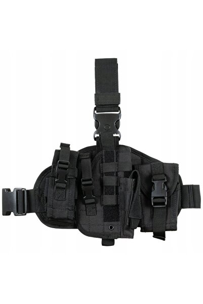 NO BRAND Toc de pistol pentru coapsă "Molle" negru