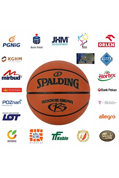 SPALDING ROOKIE GEAR Minge de baschet din piele, ușoară, 5 IN/OUT