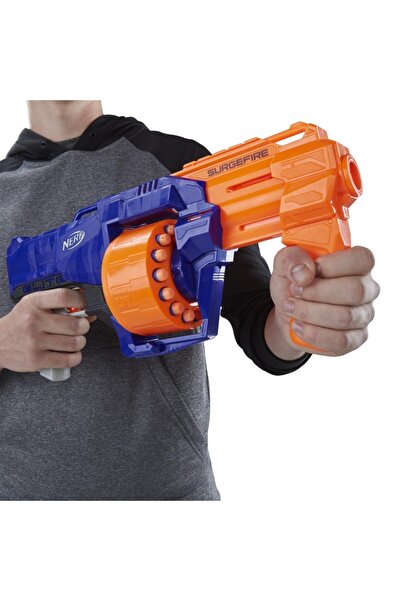 Hasbro NERF ELITE CARABINĂ SURGEFIRE FASTSHOOTER 15 săgeți TRAGERE CONTINUĂ