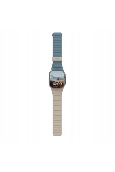 NO BRAND Curea magnetică pentru Apple Watch 46 / 45 / 44 mm, din silicon, rev...