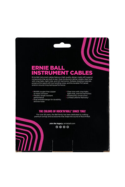 NO BRAND ERNIE BALL 6044 Cablu spiralat de marcă 9m