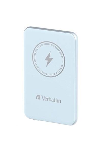 Verbatim n Go 15W 5000mAh Powerbank cu inducție magnetică wireless, Albastru