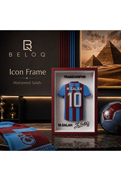 BELOQ Fans Series BELOQ Icon Frame Mohamed Salah Temalı Dekoratif 3D Forma Ta...