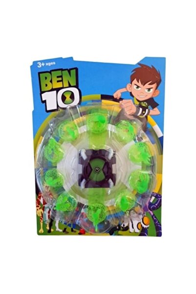 PICCGROVE® Ceas-jucărie model Ben 10 Omnitrix, cu proiecții și 10 figurine, m...