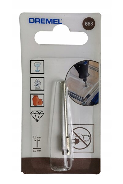 Dremel Burghiu pentru sticlă 663 6.4mm