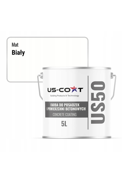 NO BRAND Vopsea protectoare pentru pardoseli din beton, albă, RAL 9003, 5L, P...