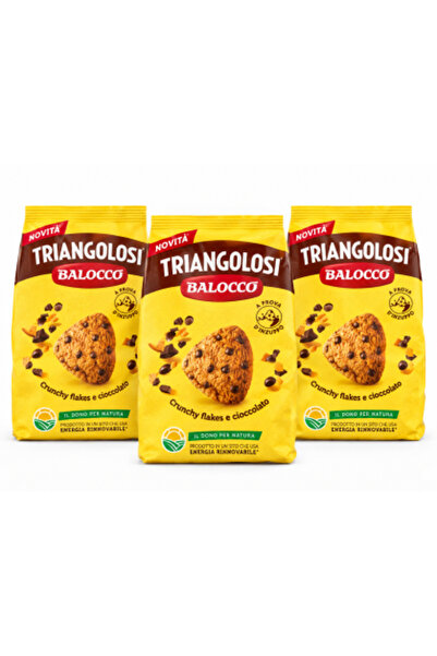 Balocco Set de 3 x Triangolosi Fulgi crocanți și biscuiți cu ciocolată, 700 g...