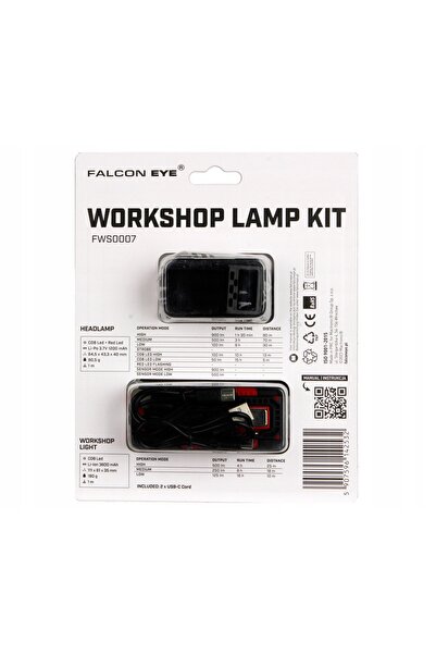 NO BRAND KIT DE LUCRU: LANTERNĂ FRONTALĂ 900LM + LANTERNĂ DE ATOZENĂ 500LM 2x...