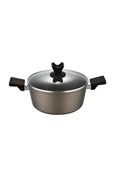 FLORINA ASTON 24cm 4L Set de vase de gătit tradiționale din aluminiu, antiade...