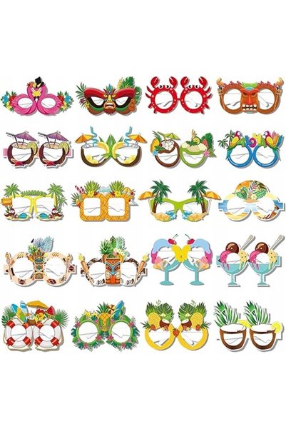 PartyPal OChelari de petrecere în stil hawaian LUAU, 20 de bucăți – accesorii...