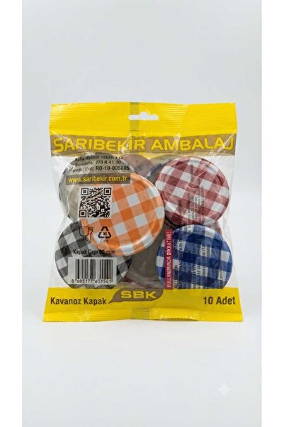 Lider MAGNESİA Colorful Patterned Jar Lid 10 Pieces 82 mm Hygienic Packaged