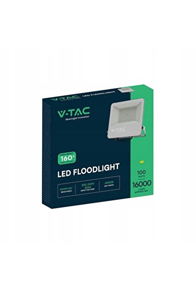 NO BRAND Proiector LED cu halogen AVANO 100W 16000lm 4000K IP65 Negru V-TAC V...