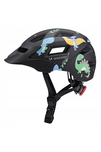 WOZINSKY CĂȘTĂ DE BICICLETĂ PENTRU COPII DINOSAURI, UȘOARĂ, REGLABILĂ, VENTIL...
