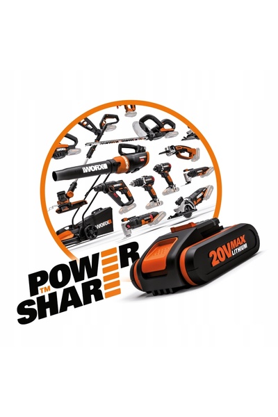 WORX POWERSHARE ÎNCĂRCĂTOR DE BATERII CU DOUĂ PORTURI 20V WA3883