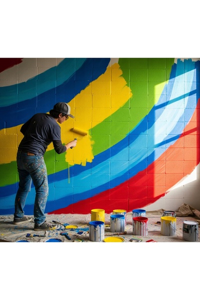 NO BRAND Vopsea latex pentru pereți și tavane, 20 2L, mat intens, producător.