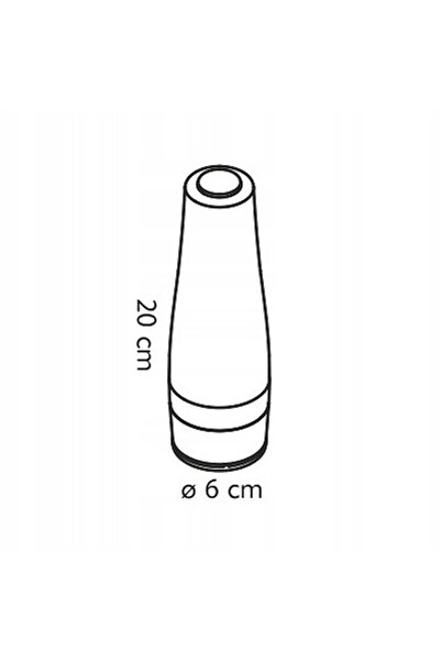 NO BRAND TESCOMA PRESIDENT ELECTRIC 20CM NEGRU RĂZĂTOR DE SARE ȘI PIPER