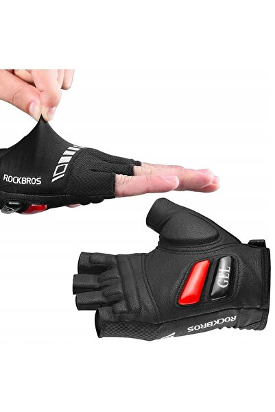 ROCKBROS Mănuși mărimea XL cu inserții de gel, fără degete