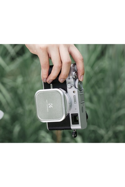 NO BRAND Parasolar K&F + Capac Obiectiv pentru Fuji FujiFilm X100 X100S X100VI