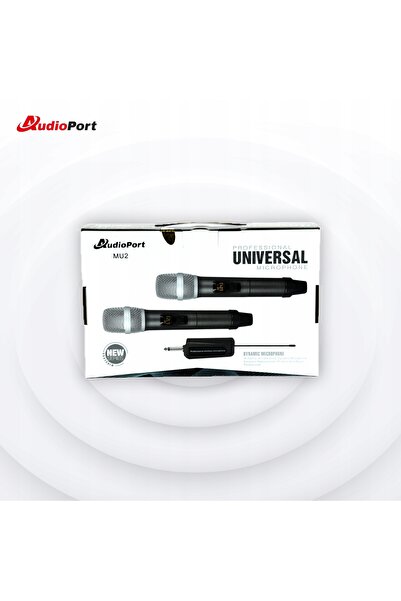 NO BRAND Set 2x Microfoane Portabile Fără Fir UHF + Receptor cu Baterie Audio...