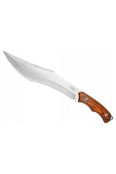NO BRAND Cuțit de câmp Bowie solid, recurv, 25cm, din oțel inoxidabil, cu tea...