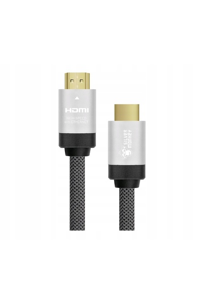 NO BRAND Cablu Silver Monkey HDMI 1.4 cu oplocie HDMI 10m