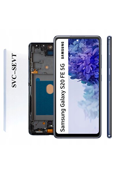 NO BRAND Ecran pentru Samsung S20 FE 5G, ecran LCD cu ramă albastră, original...