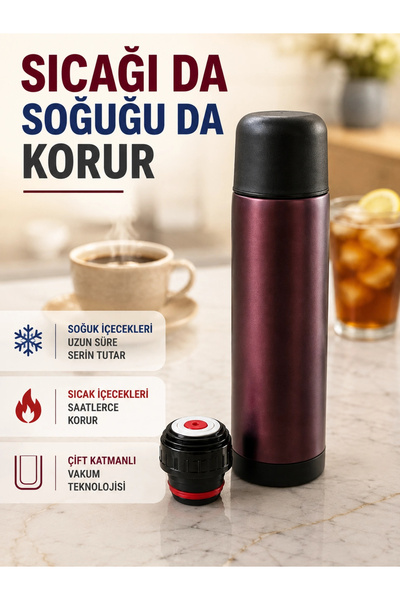 shopwave Stainless Steel Vacuum Thermos Hot and Cold Beverage Thermos