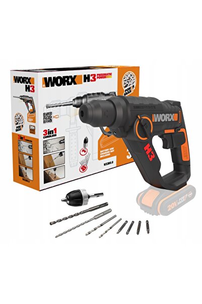 WORX Ciocan rotopercutor fără fir 20V 1,2J WX390.9