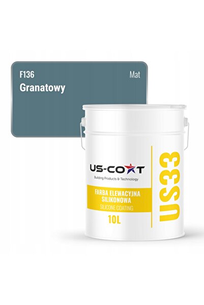 NO BRAND Vopsea siliconică pentru fațade Granat F136 UV 10L Producător Polonez