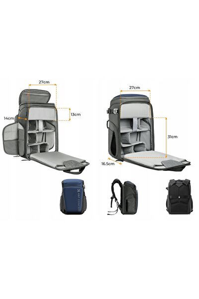 K&F CONCEPT Rucsac foto de 25l, Geantă foto KF13.128.V2 pentru CANON NIKON