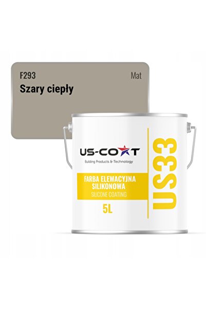 NO BRAND Vopsea siliconică pentru eliminarea culorii, gri cald F293 UV 5L, pr...