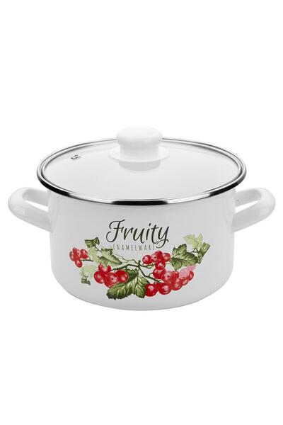 NO BRAND Oală emailată tradițională simplă Kalina Polish Enamel 22cm 4.7L