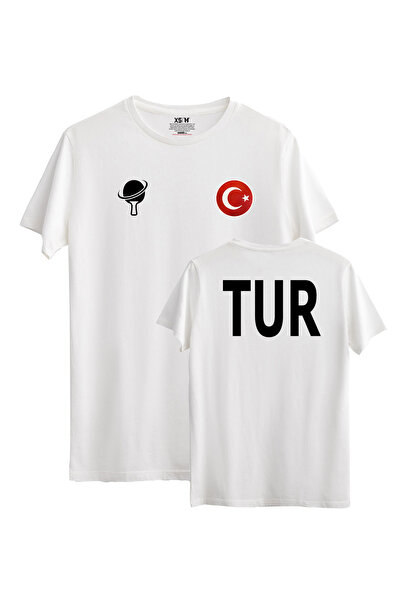 hakuof Original Flag Table Tennis National Team T-Shirt Turkey Cotton