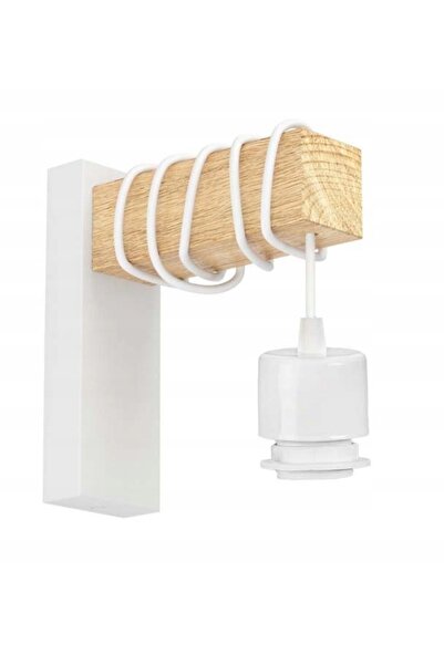NO BRAND Lampă de perete din lemn cu LED, suspendată pe cablu, cu abajur și 1...