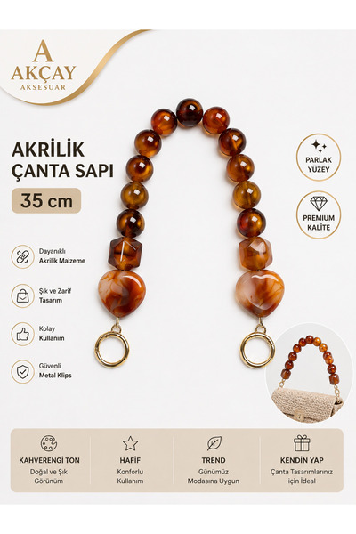 Akçay Aksesuar Acrylic Bag Sapi 35 cm Luxury
