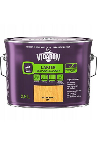 Vidaron Lac fără grund, uscare rapidă pentru lemn, mat, 2.5L