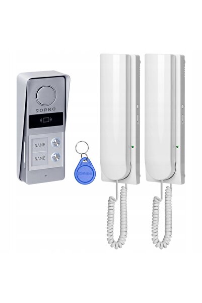 Orno Domofon cu fir, cu două fire, kit ATIN cu 2 fire, cititor RFID + brelocuri
