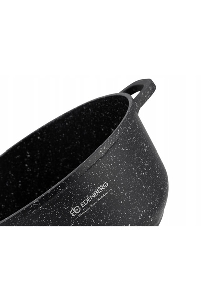 EDENBERG GARNEK cu capac 6,8 L, înveliș de marmură, 28cm, pentru inducție și gaz