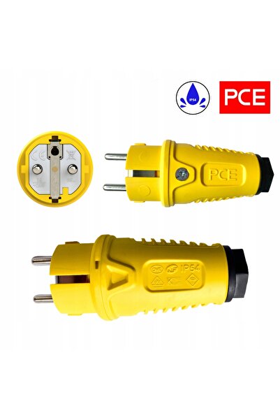 NO BRAND Cablu prelungitor h07rn-f 3x2,5 onpd 1m, ștecher galben și distribui...