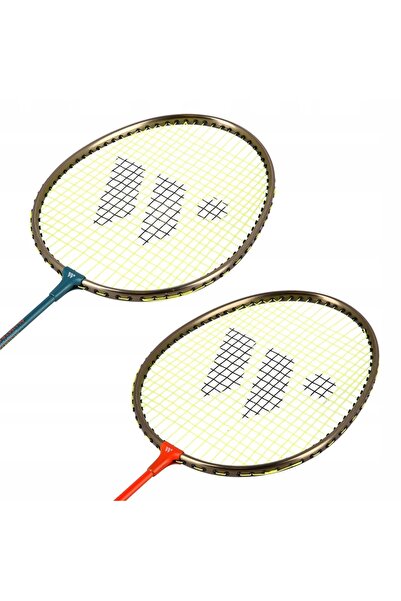 NO BRAND Set de 2 rachete ISODYNAMICE pentru joc recreativ de badminton WISH