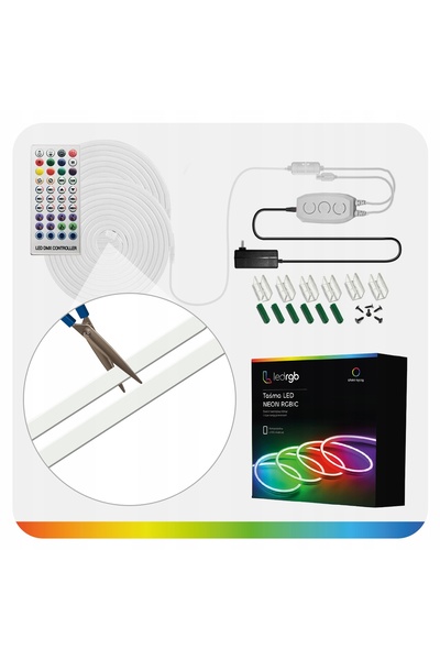 NO BRAND Bandă LED 3M Neon 5050 RGBIC WIFI, control prin aplicația Tuya, pach...