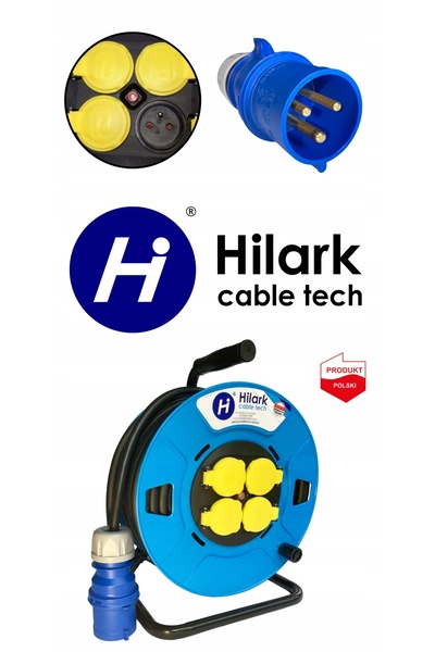 NO BRAND Cablu prelungitor 3x2,5 H05VV-F pentru Rulotă/Camping CEE 1m