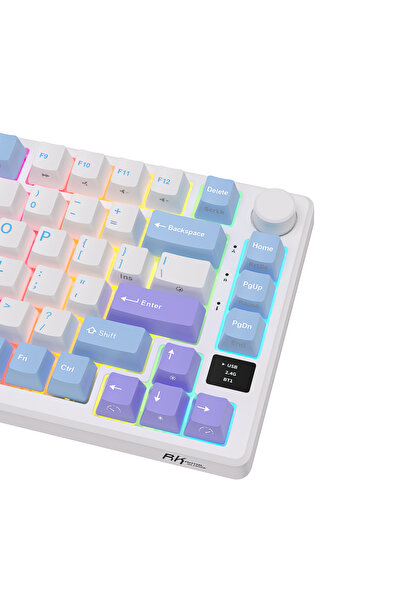 NO BRAND TASTATURĂ MECANICĂ RK M75 80% 75% fără fir 2,4G Hot Swap Taro Milk Brow
