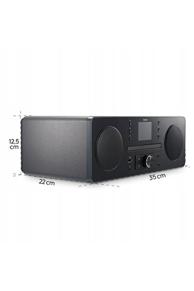 Hama radio digital DAB+/internet/CD/Bluetooth RX/aplicație, negru